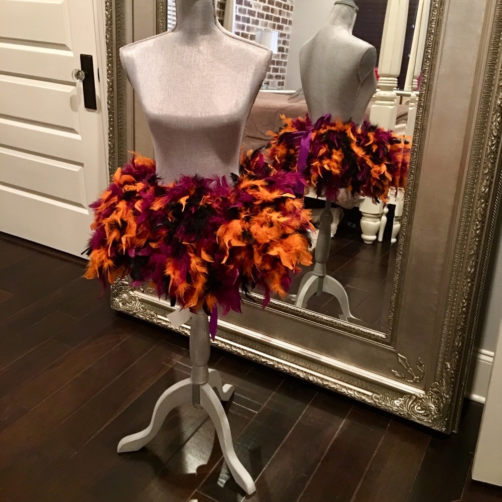 Halloween feathered tutu